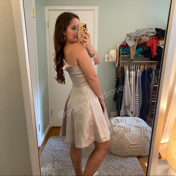 Nha khanh Blue Pink One Shoulder Dress 8 - Picture 5 of 15